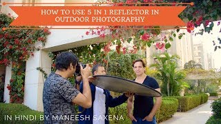 How to use 5 in 1 reflector in outdoor photography [upl. by Lamprey]