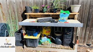 DIY Potting Table Bench [upl. by Kcyred838]