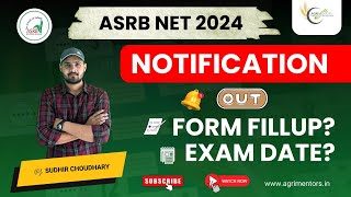 ASRB NET Notification Out  Form Fillup  Exam Date [upl. by Ahsoj696]