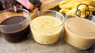 3 French Steak Sauce Recipes [upl. by Ycrem]