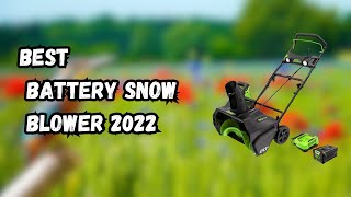 3 Best Battery Snow Blower IN 2023 ✅ [upl. by Aarika]