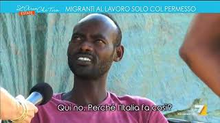 Migranti al lavoro solo col permesso [upl. by Tigirb]