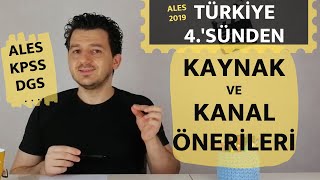 Türkiye 4sünden Kaynak ve Kanal Önerileri  ALES KPSS DGS Matematik [upl. by Tannenbaum]