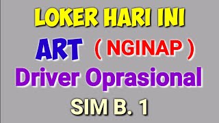 Loker Terbaru Ada 2 Posisi Yang Siap Kalian Lamar ll Lowongan Kerja Hari Ini [upl. by Mercer393]