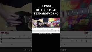 10 COOL BLUES GUITAR TURNAROUNDS  NO 2 shortsfeed bluesguitarlesson bluesguitar [upl. by Ayhay58]