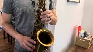 1935 Selmer Radio Improved Alto Saxophone Demo wwwdcsaxcom [upl. by Cormack]