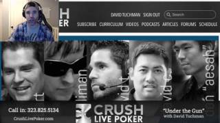 Poker Podcast Under the Gun w David Tuchman 82 quotBrian Rastquot [upl. by Anaiviv]