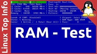 RAM memory test with Memtest86 v501 [upl. by Ylicic]