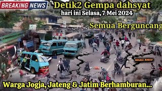 BARU SAJA Detik² Gempa Dahsyat Guncang Jogja Jateng Jatim Pusat di Pacitan [upl. by Kamat]