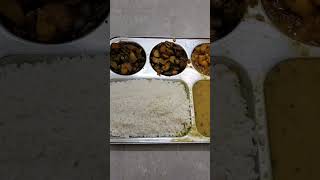 Erlc cantin se bana hua lunchrice dal bhaja and mix veghostel kitchenhostel life [upl. by Swithbert]