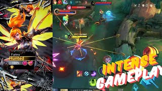 Fanny gameplay highlights BRUTALITY mlbb [upl. by Ecinad899]