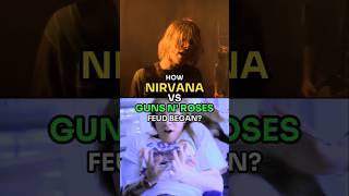 NIRVANA vs Guns N Roses  Feud Origins nirvana gunsnroses rockmusic [upl. by Stochmal67]