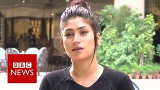 Qandeel Baloch Pakistans social media celebrity  BBC News [upl. by Hutchison]