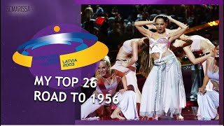 EUROVISION 2003 MY TOP 26  ROAD TO 1956 [upl. by Possing]