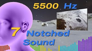 Tinnitus Sound Therapy 5500 Hertz  7 Notched Sound [upl. by Atterbury]