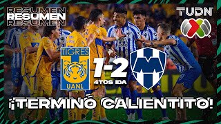 Resumen y goles  Tigres 12 Monterrey  CL2024  Liga Mx  4tos final IDA  TUDN [upl. by Biegel]