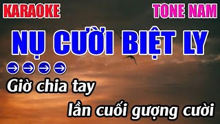 Nụ Cười Biệt Ly Karaoke Tone Nam  Bbm  Karaoke 9999  Beat Mới [upl. by Affer]