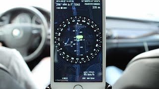 Spyglass – how to navigate by the GPS course and back up your vehicle gauges iPhone iPad iOS [upl. by Adaliah]