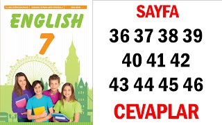 7Sınıf İngilizce Ders Kitabı 3 Ünite Sayfa 36 37 38 39 40 41 42 43 44 45 46 [upl. by Ellevehc]