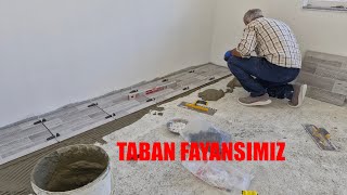 YENİ EVİMİZİN TABAN KALEBODURLARINI DÖŞEMEYE BAŞLADIK [upl. by Xxam]