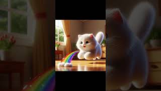 Mittens Magical Morning 米特的魔法早晨 ai aivideo cat viral story cute meow [upl. by Busiek]