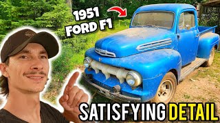 I Detailed a Classic Ford Pickup Truck thats been Collecting Dust for YEARS [upl. by Allanson882]