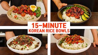 15 Minute Korean Rice Bowls For Your Busy WEEKNIGHT DINNER [upl. by Nyasuh]