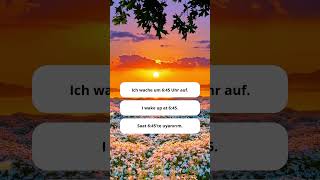 Learn Your Daily Routine in German Start Every Day 1 lernedeutsch deutsch germanlanguage lernen [upl. by Artied]