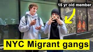 I Confronted Dangerous Migrant Gangs in NYC [upl. by Ahsetan780]