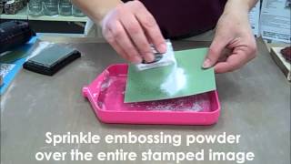 Howto Emboss with Rubber Stamps [upl. by Hterag]