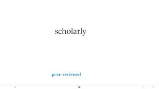 Scholarly vs Popular Periodicals [upl. by Myrna]