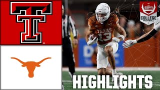 Texas Tech Red Raiders vs Texas Longhorns  Full Game Highlights [upl. by Ergener238]