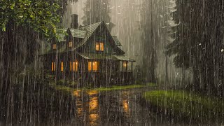 HEAVY RAIN at Night to Sleep Instantly  Study Relax Reduce Stress with Rain Sounds [upl. by Nnyllatsyrc]