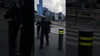 Oz ComicCon Melbourne Fallout T60 Power Armor cosplay [upl. by Marji]