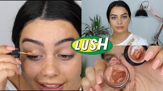 TESTING LUSH COSMETICS MAKEUP  HIT OR MISS [upl. by Ellata]