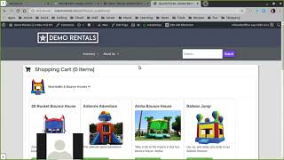 Event Rental Checkout on Your Website  InflatableOffice [upl. by Reizarf658]