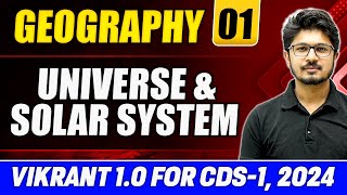 Geography CDS 2024 Universe and Solar System  Geomorphology Part 1  CDS Vikrant 10 [upl. by Abihsot]