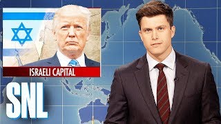 Weekend Update on Trump Recognizing Jerusalem as Israeli Capital  SNL [upl. by Ahsirpac862]