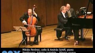 Miklós Perényi cello amp András Schiff piano perform Beethoven [upl. by Aceber]