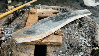 Knife Making  Forging A Sharp Knife From The Rusty Steel [upl. by Zaragoza]