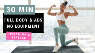 30 Min Full Body Abs amp Cardio Workout  NO EQUIPMENT [upl. by Mauricio]