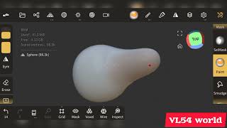 Sculpting on Android Smartphone  Nomad sculpt tutorial  No blender Graphics card [upl. by Sosthena]