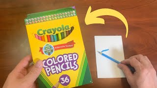 Crayola 36 count colored pencils review [upl. by Joh845]