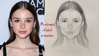 How to draw front face with loomis method [upl. by Ahkihs]