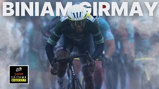 Biniam Girmay vs Mark Cavendish  Saitama Criterium Race Finish 2024 [upl. by Amairam]