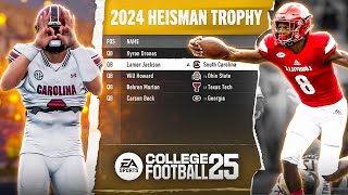 I Created The White LAMAR JACKSON In CFB 25 ROAD TO GLORY [upl. by Aohk]