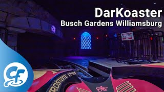 DarKoaster front seat onride 4k POV 30FPS Busch Gardens Williamsburg [upl. by Ycram78]