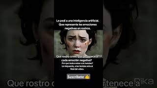 el rostro de las emociones negativas cortos frases inteligenciaartificial miedo viralvideo [upl. by Eddie]