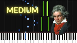 Moonlight Sonata MEDIUM Piano Tutorial [upl. by Fihsak]