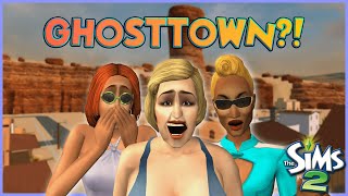 A GHOSTTOWN IN SIMS 2 😱😱😱  Sims 2 Custom Hood [upl. by Aerua175]